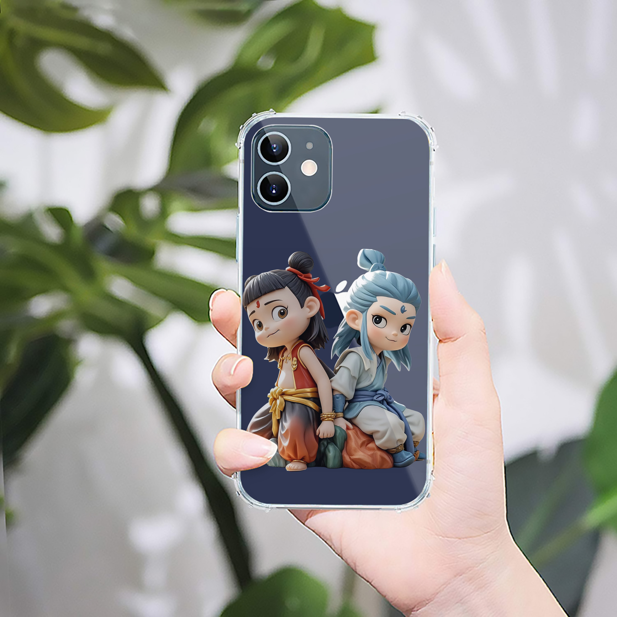 （画像用） Ne Zha 2 ナタ 魔童の大暴れ 【iPhone 12シリーズ対応】透明スマホケース（クリアソフトケース）